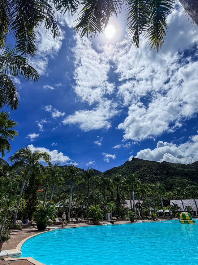 Quiet pool at Diamond Bay Resort day pass Nha Trang