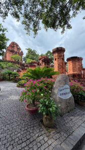 Ancient Cham temple Nha Trang with Cai River