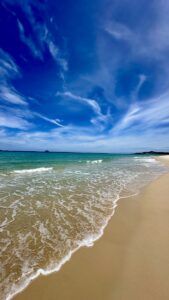 Wild beach near Nha Trang with empty sand