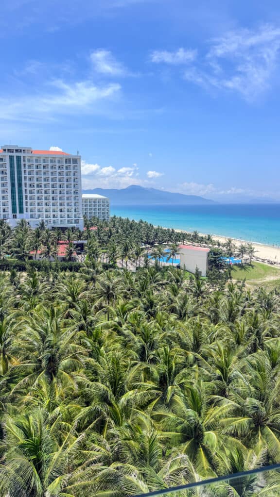 Tuana Hotels Cam Ranh Resort swimming pool with sea view near airport

