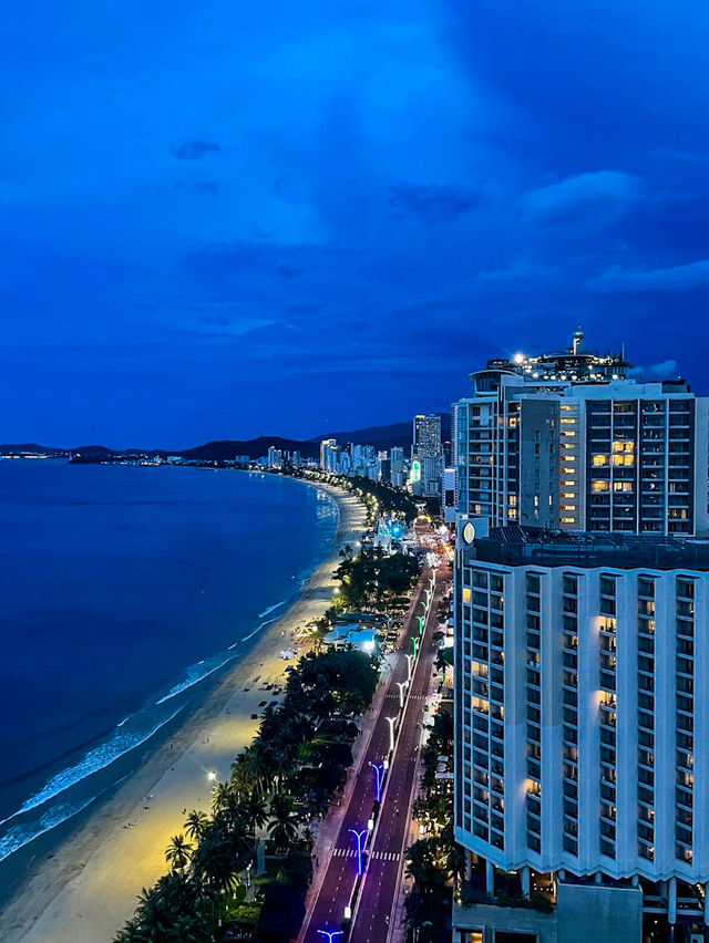 Handcrafted cocktail at sunset rooftop bar Nha Trang during happy hour