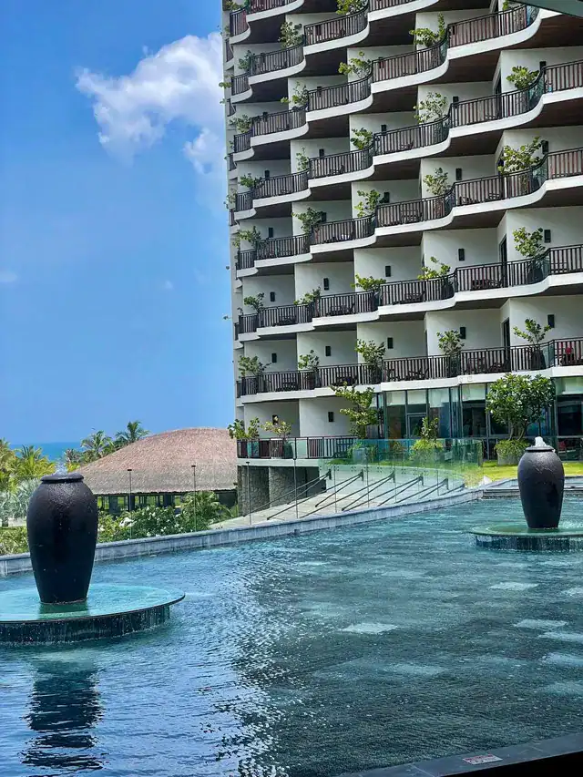 Amiana Resort Nha Trang saltwater lagoon with tropical fish swimming in crystal clear water