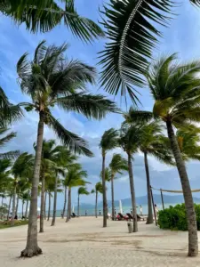 Berry smoothie and sun lounger at Boma Resort Nha Trang day pass