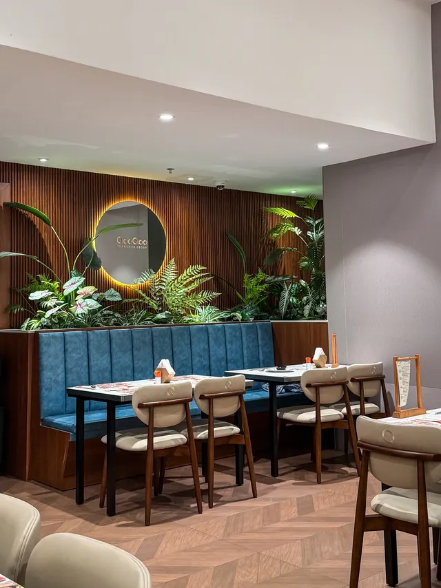 VIP room interior with comfortable seating at QooQoo Buffet Nha Trang