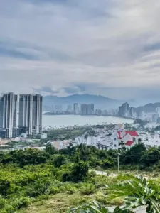 Panoramic view of Nha Trang Bay from Da Bao Pagoda Nha Trang terrace