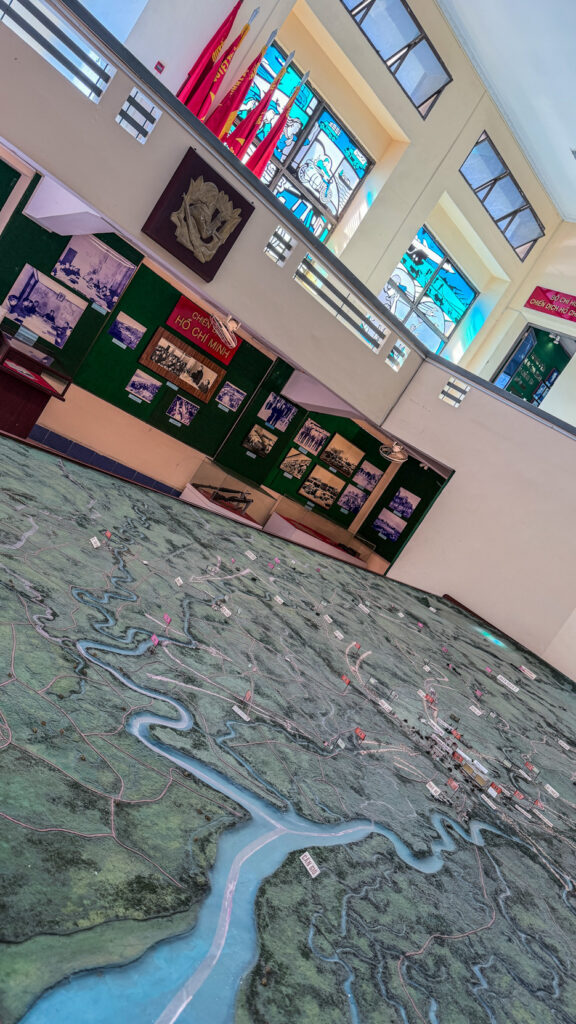 Ho Chi Minh Campaign Museum diorama and tactical maps in Saigon