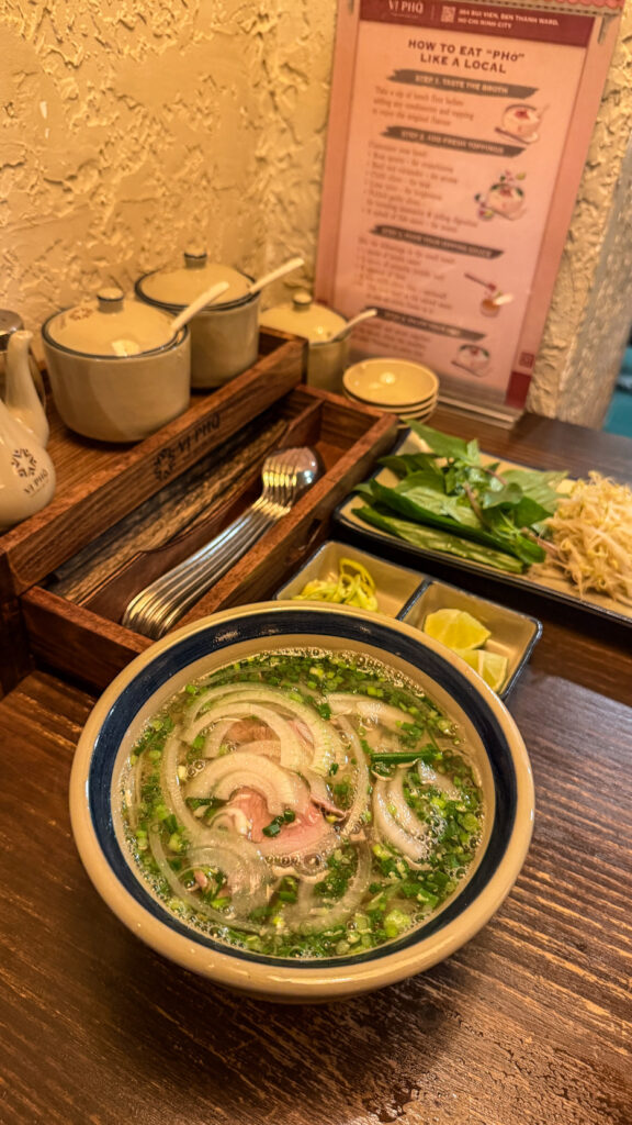 Vị Phở modern pho shop in District 1 Saigon