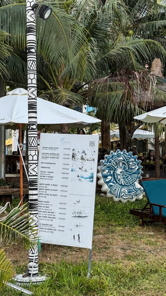 Liberade Coco Beach Bar panoramic bay view and sunset Nha Trang Vietnam