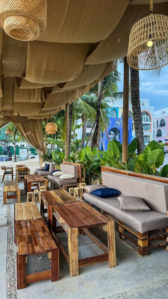Aloha Beach Club Vega City beachfront terrace Nha Trang Vietnam