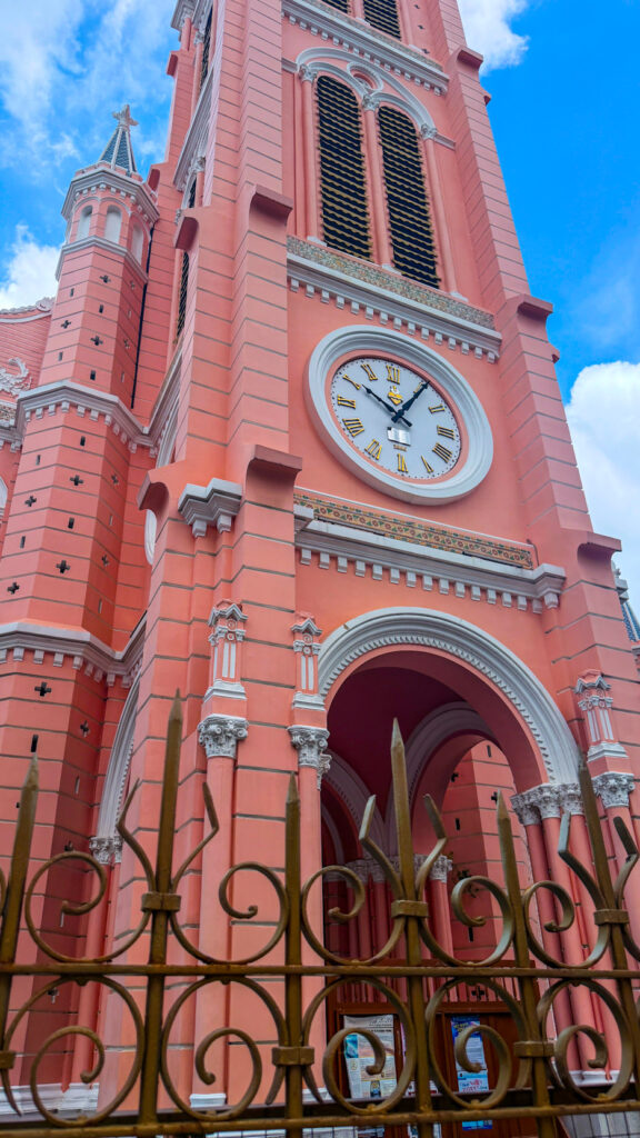 Tân Định Church pink Catholic church in Saigon District 3