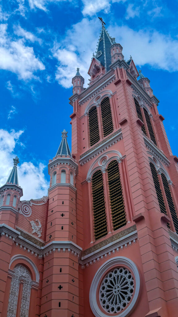 Tân Định Church pink Catholic church in Saigon District 3
