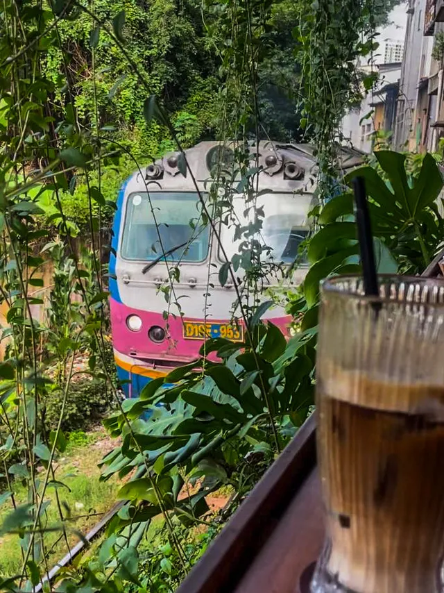 Duong Tau Railway Coffee train tracks local cafe Nha Trang