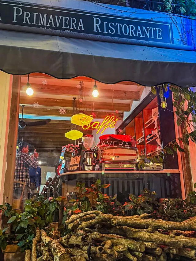 Primavera Italian restaurant courtyard Da Lat Vietnam