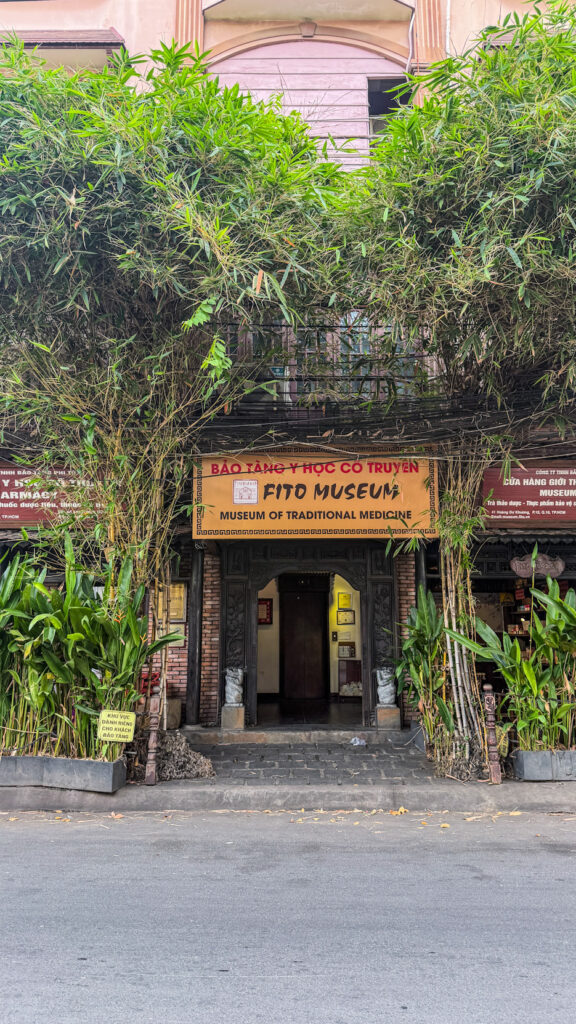 FITO Museum Saigon wooden building with traditional Vietnamese medicine exhibits