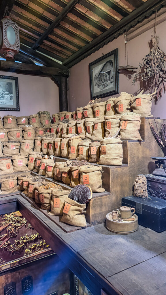 FITO Museum Saigon wooden building with traditional Vietnamese medicine exhibits