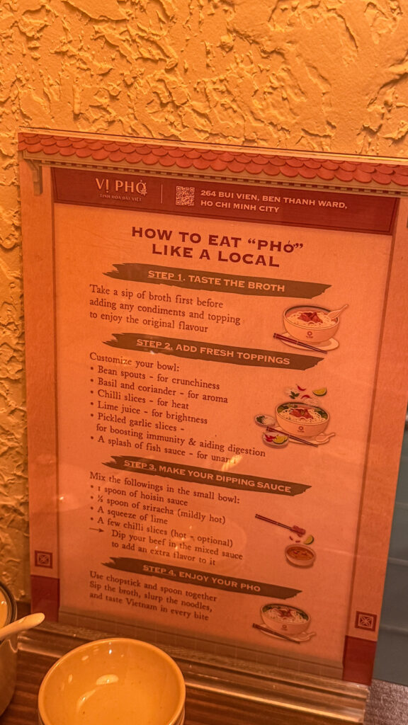 Vị Phở modern pho shop in District 1 Saigon