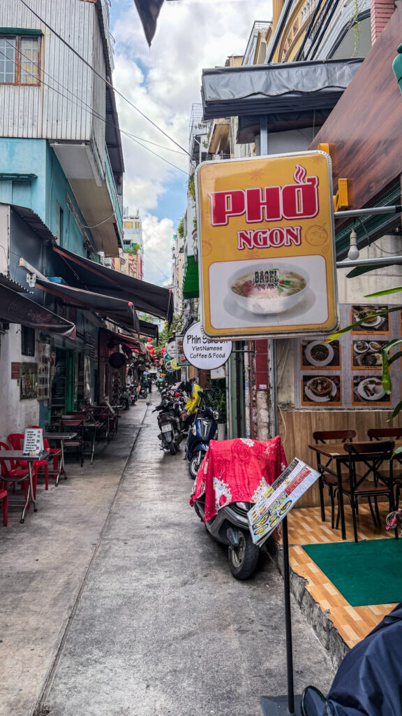 Phin Saigon grilled pork and Vietnamese coffee in Saigon