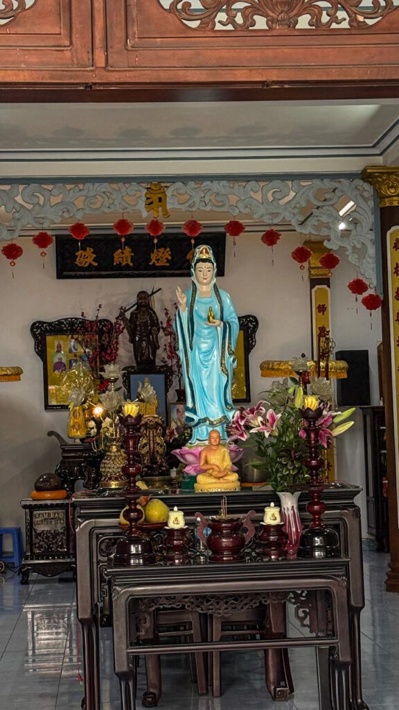 Nghia Minh Ni Tu peaceful pagoda with Bodhi tree Nha Trang Vietnam

