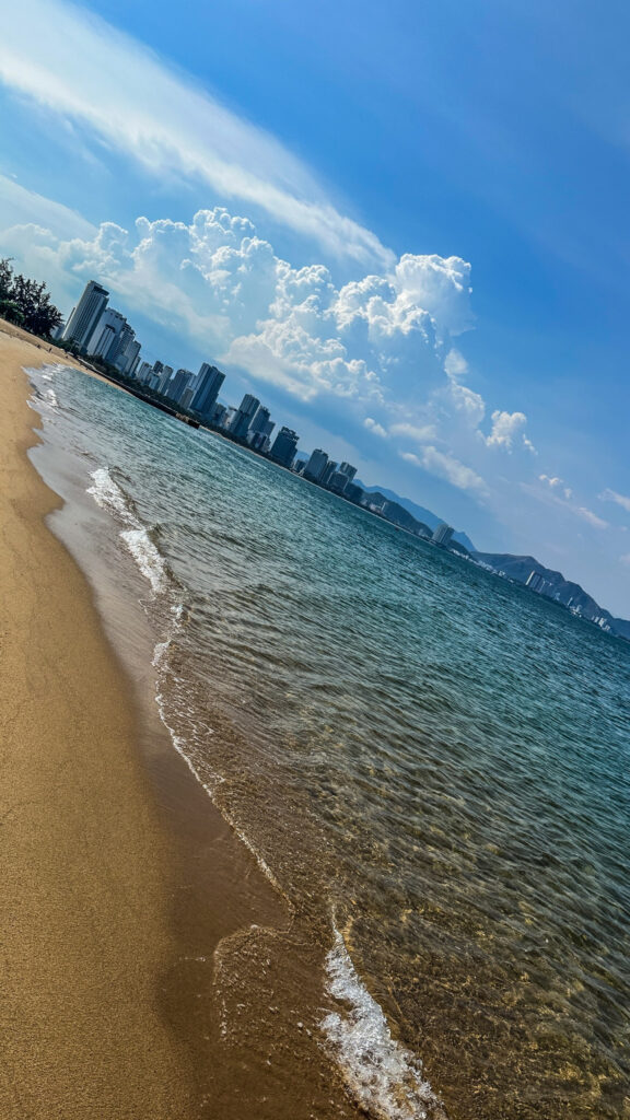 Tran Phu Promenade Nha Trang 7km beach walk with palms and ocean view