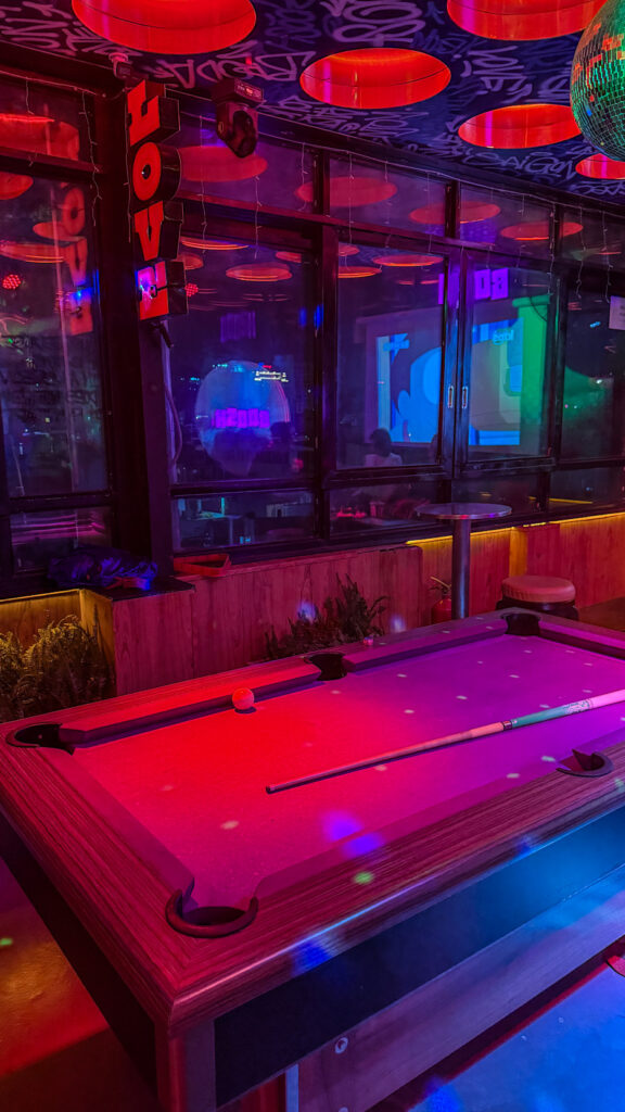 Boosh 2 Rooftop DJ set and city lights on Bui Vien Saigon