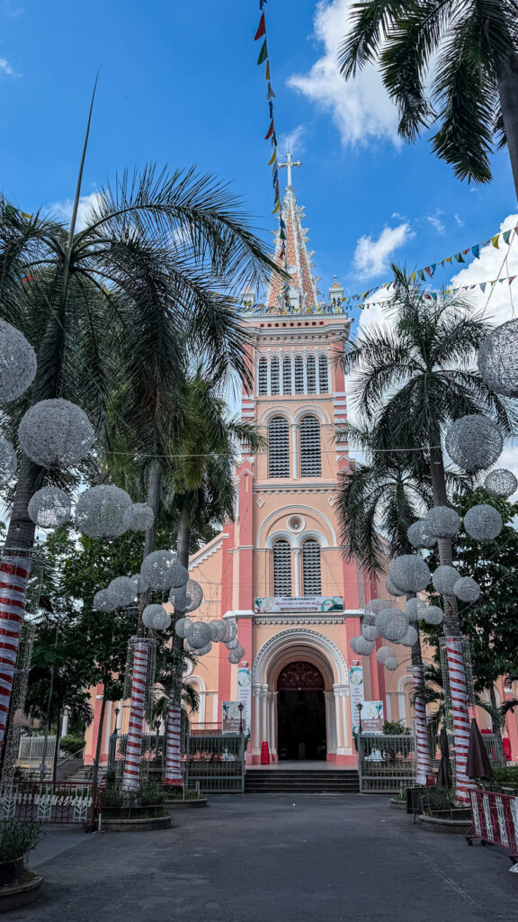 Cho Quan Parish Church simple bell tower and quiet nave Saigon