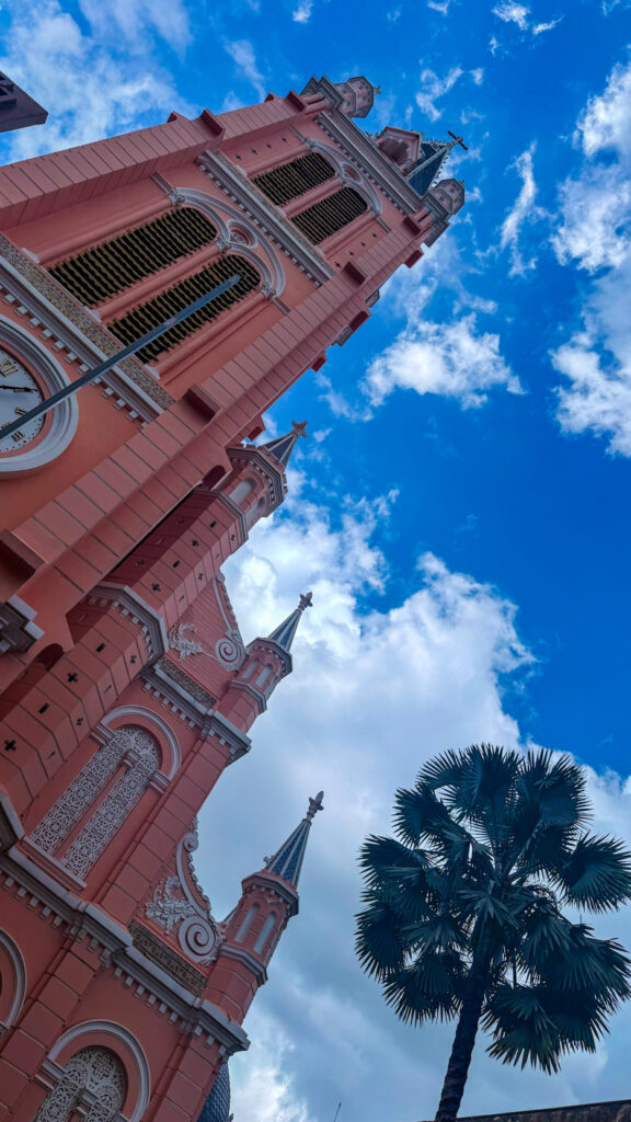 Tân Định Church pink Catholic church in Saigon District 3