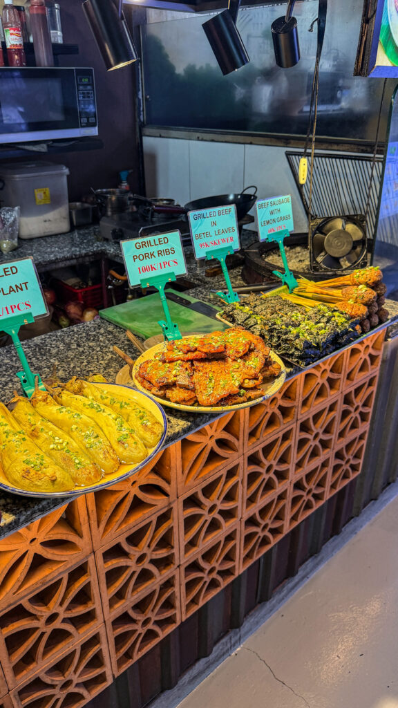 Ben Nghe Street Food open-air food court in District 1 Saigon