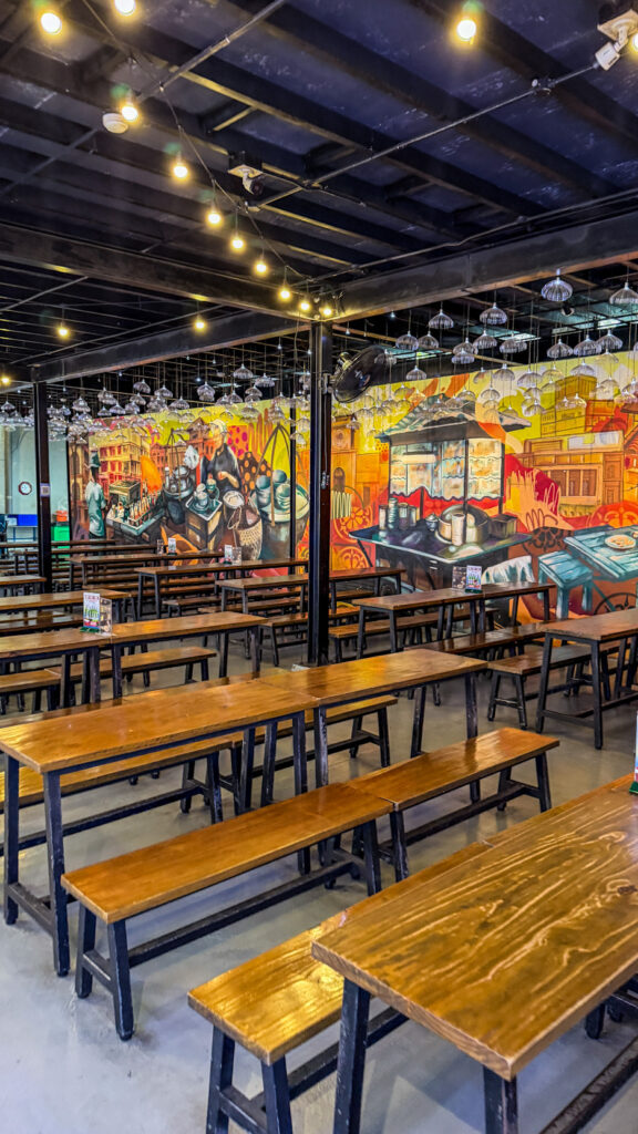 Ben Nghe Street Food open-air food court in District 1 Saigon