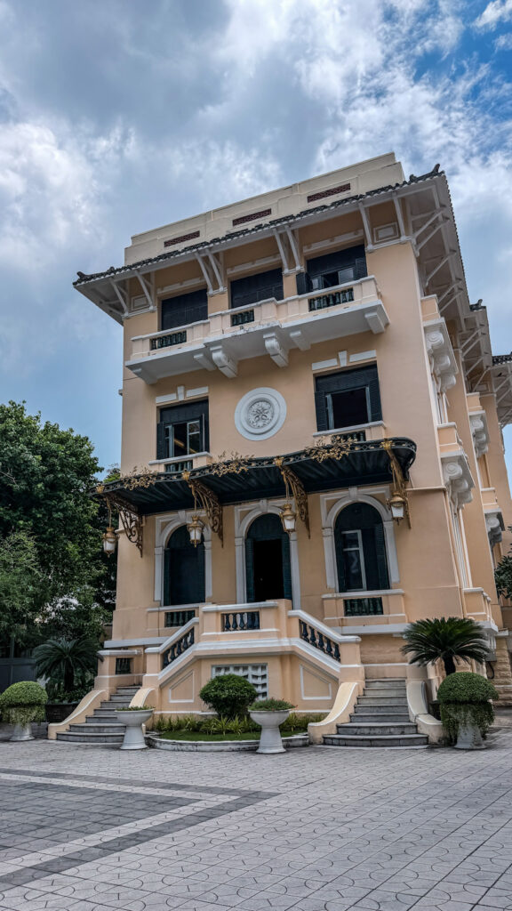 Ho Chi Minh City Fine Arts Museum colonial mansion and stained-glass staircase