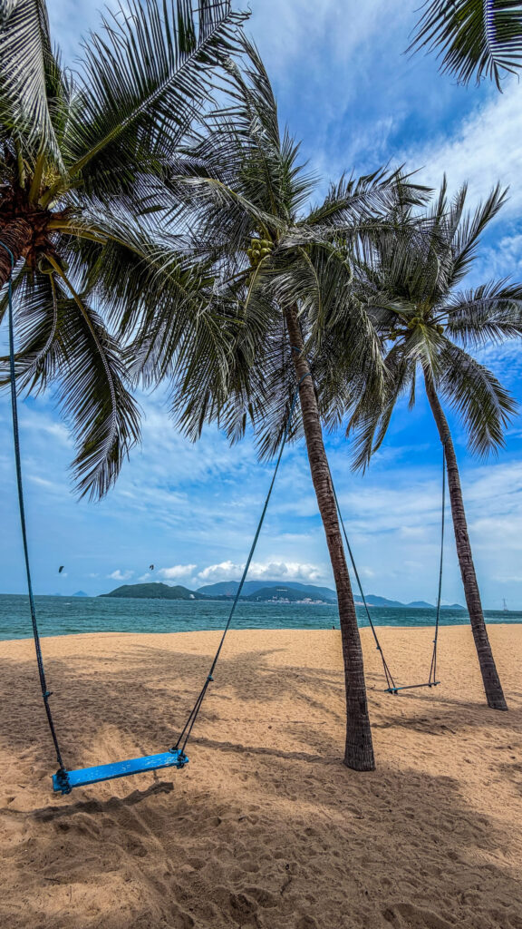 Tran Phu Promenade Nha Trang 7km beach walk with palms and ocean view