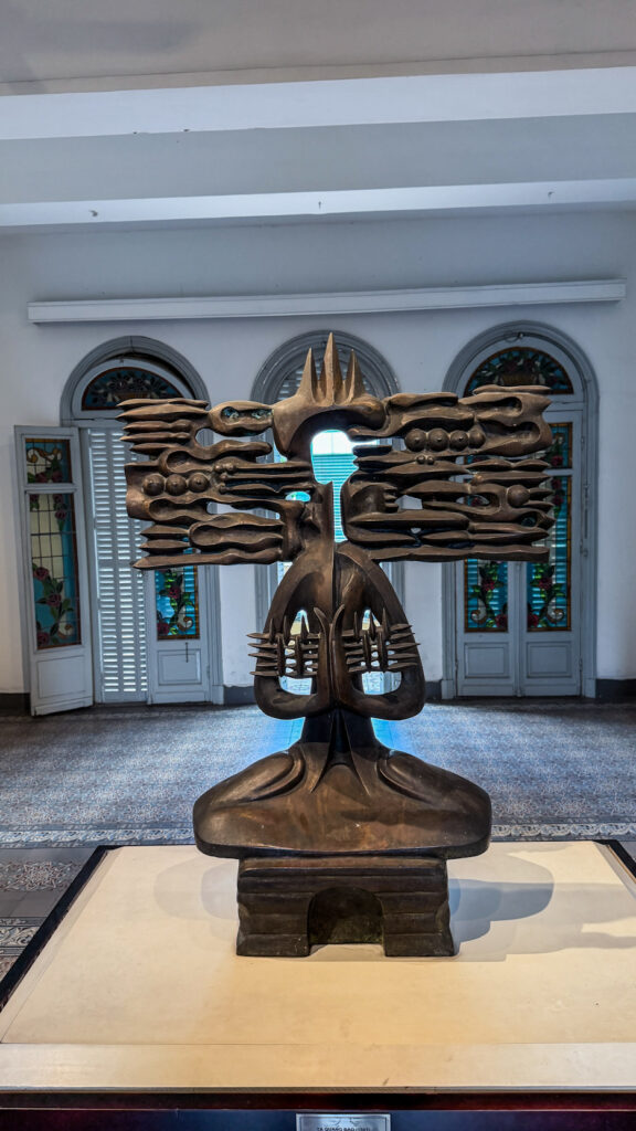 Ho Chi Minh City Fine Arts Museum colonial mansion and stained-glass staircase