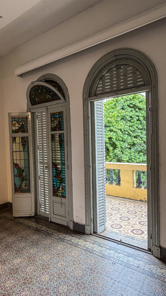 Ho Chi Minh City Fine Arts Museum colonial mansion and stained-glass staircase