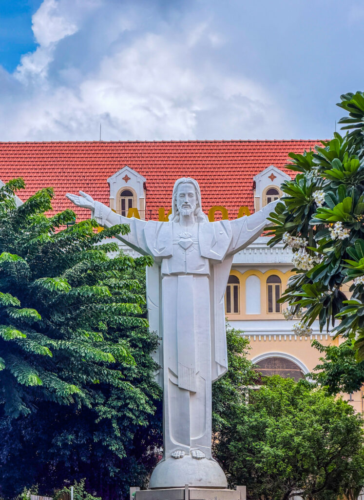 Tân Định Church pink Catholic church in Saigon District 3