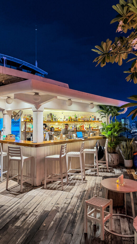 Banana Mama Rooftop tropical plants and sunset cocktails Saigon