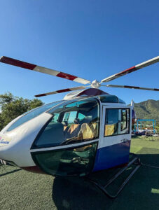 Koi Garden Cafe helicopter and iguana Nha Trang Vietnam