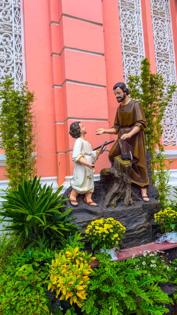 Tân Định Church pink Catholic church in Saigon District 3