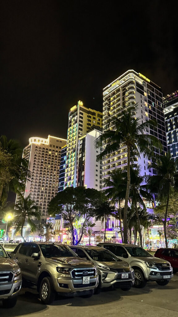 Tran Phu Promenade Nha Trang 7km beach walk with palms and ocean view