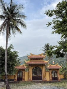 Five hidden pagodas in Nha Trang Vietnam with lotus ponds and Buddha statues