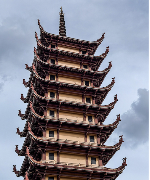 Việt Nam Quốc Tự Saigon seven-storey stupa and bell tower in District 10