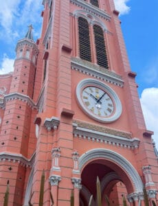 Tân Định Church pink Catholic church in Saigon District 3