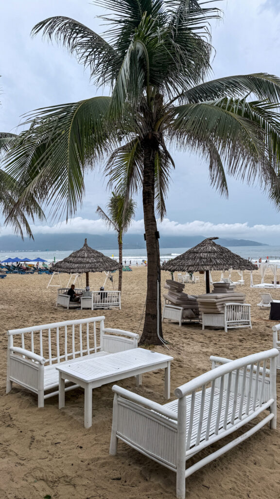 Columbo Beach Club ship replicas and pool party Da Nang