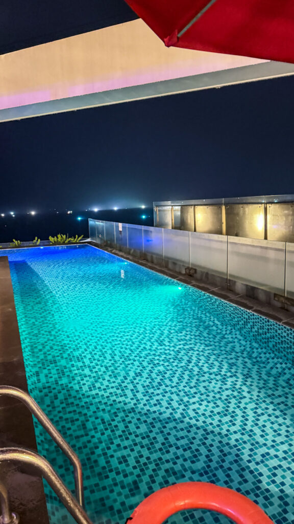 Sky 21 Bar Parosand Hotel oceanfront rooftop view Da Nang