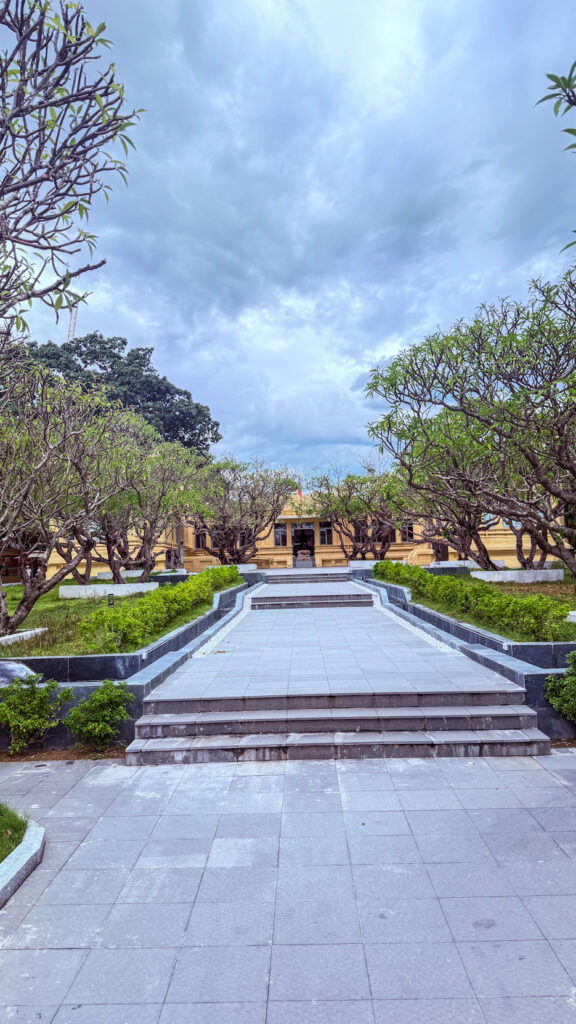 Cham Sculpture Museum Da Nang sandstone statues and national treasures in quiet gallery
