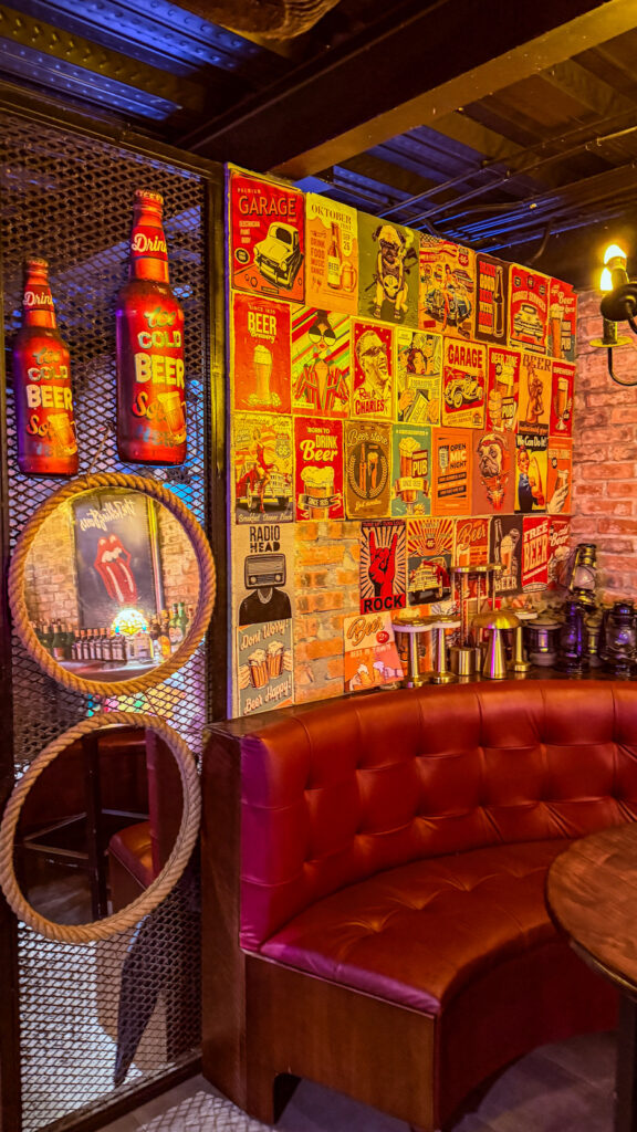 CHEERS PUB & BBQ hidden bar behind bookshelf Da Nang