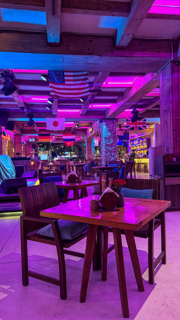 Lounge Beach golden hour sets and fire show My Khe Da Nang