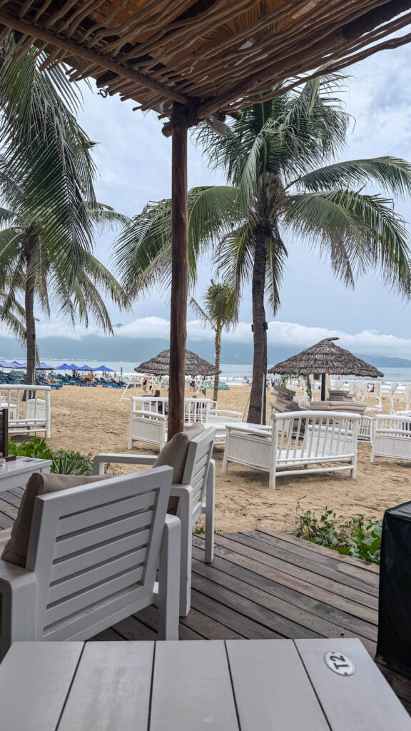 Columbo Beach Club ship replicas and pool party Da Nang