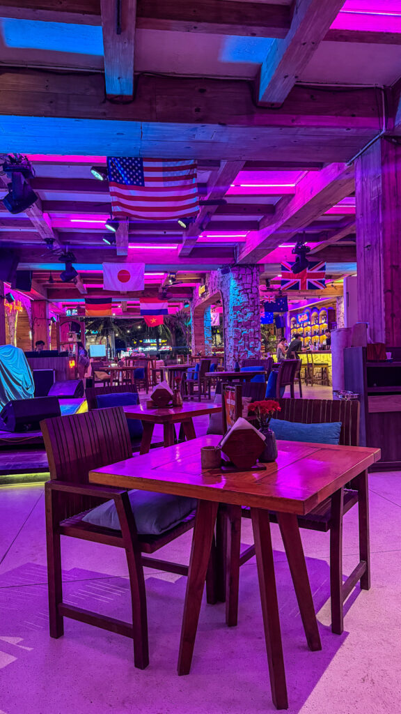 Lounge Beach golden hour sets and fire show My Khe Da Nang
