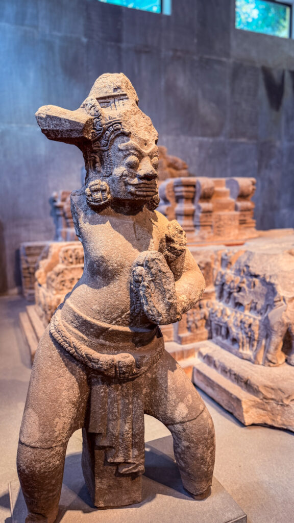 Cham Sculpture Museum Da Nang sandstone statues and national treasures in quiet gallery