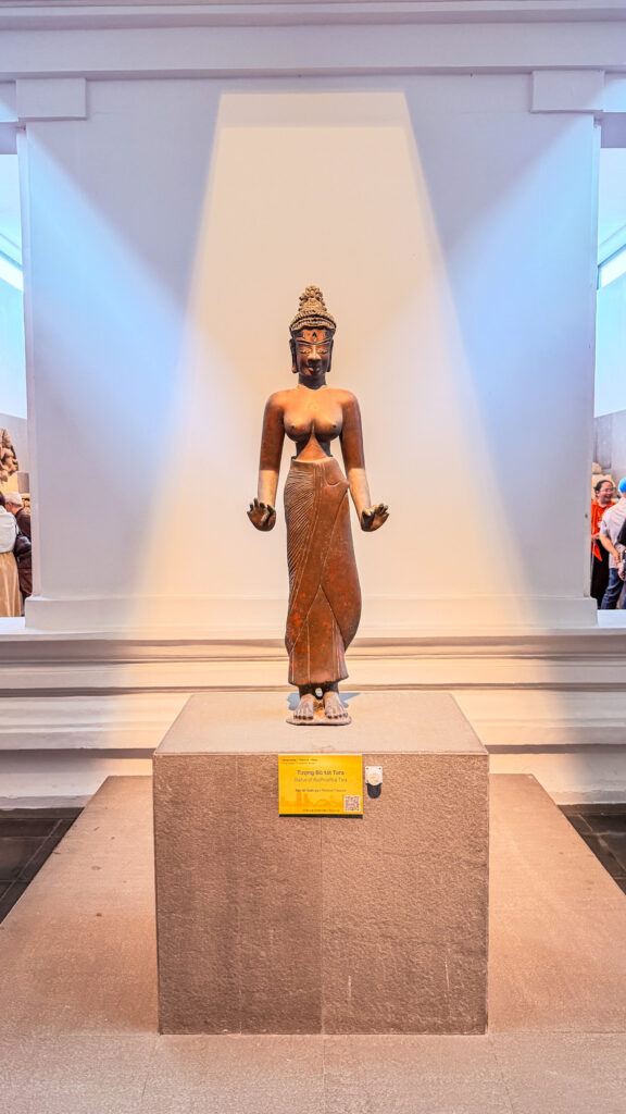 Cham Sculpture Museum Da Nang sandstone statues and national treasures in quiet gallery