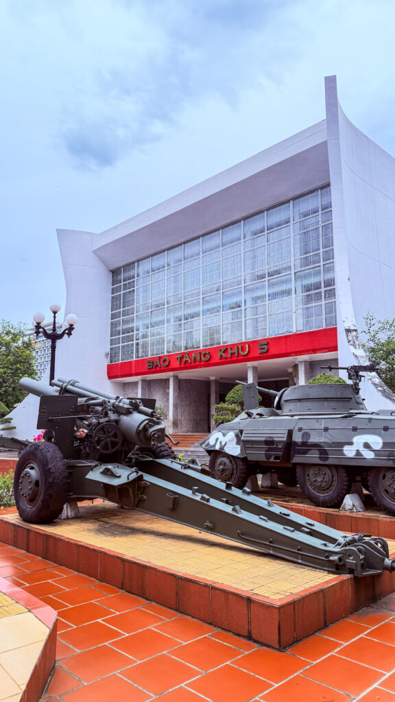 Ho Chi Minh Museum and Military Zone 5 Da Nang stilt house and MiG fighter jet